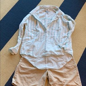 Boho nautical beach top old navy xl